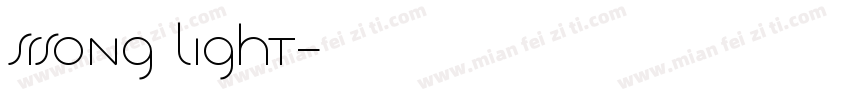 srsong light字体转换